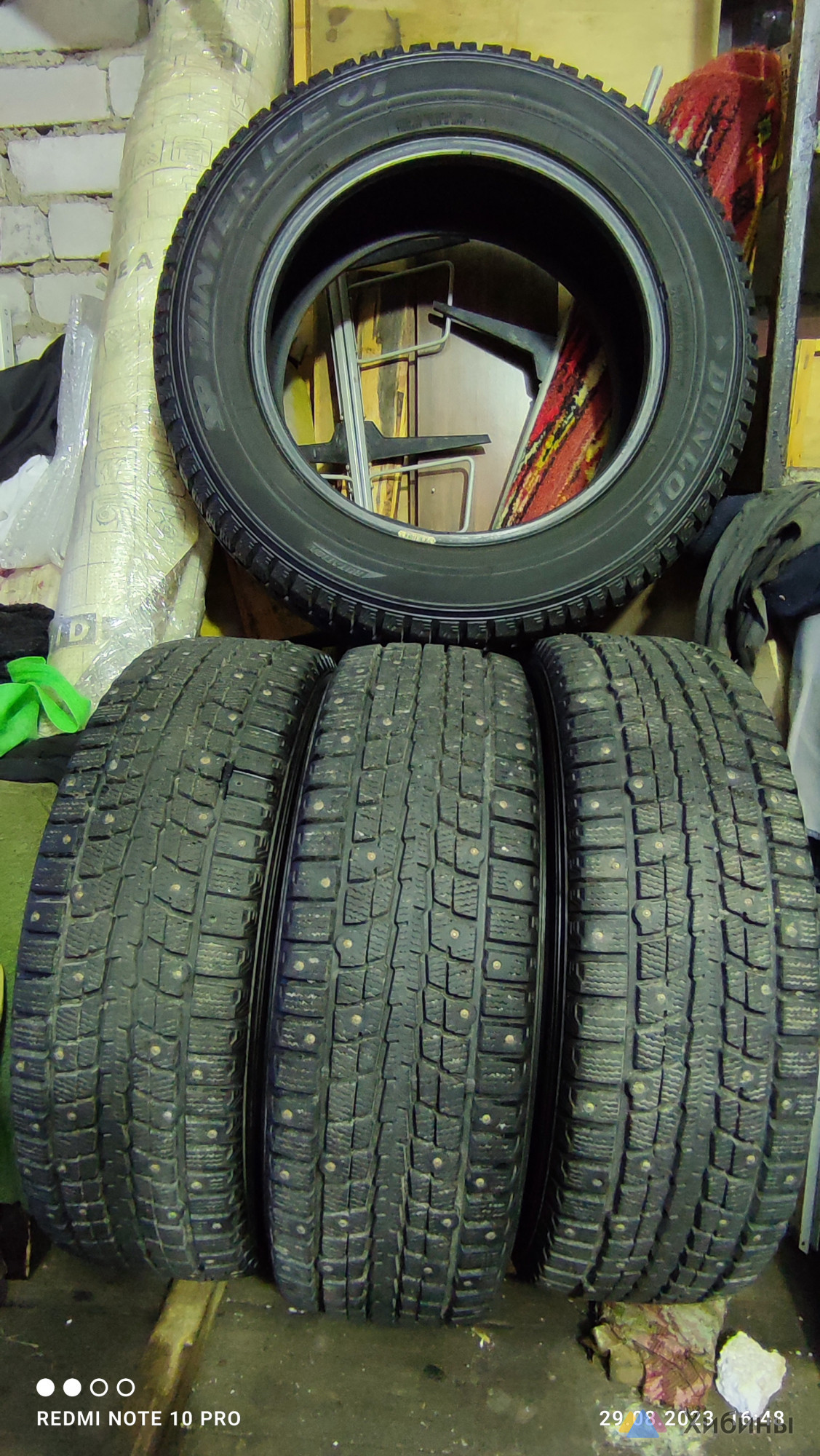 Шины зимние DUNLOP MADE IN JAPAN 205/60R16 в Кандалакше 9500 руб. | Доска  объявлений