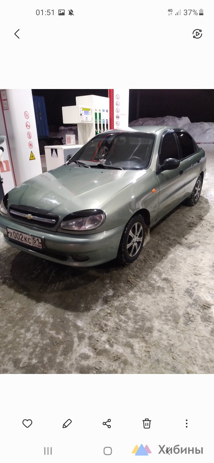 Продам Chevrolet Lanos 2008 г. с пробегом 165000 км в Апатитах за 270000 руб