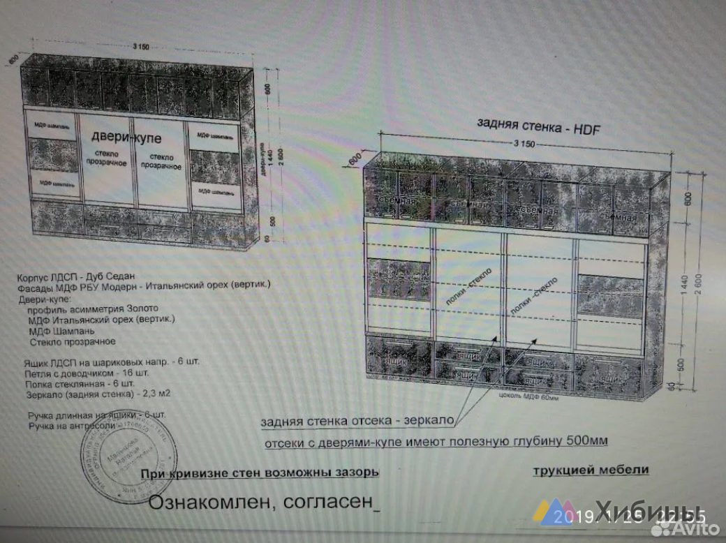 Стенка мебельная для гостиной