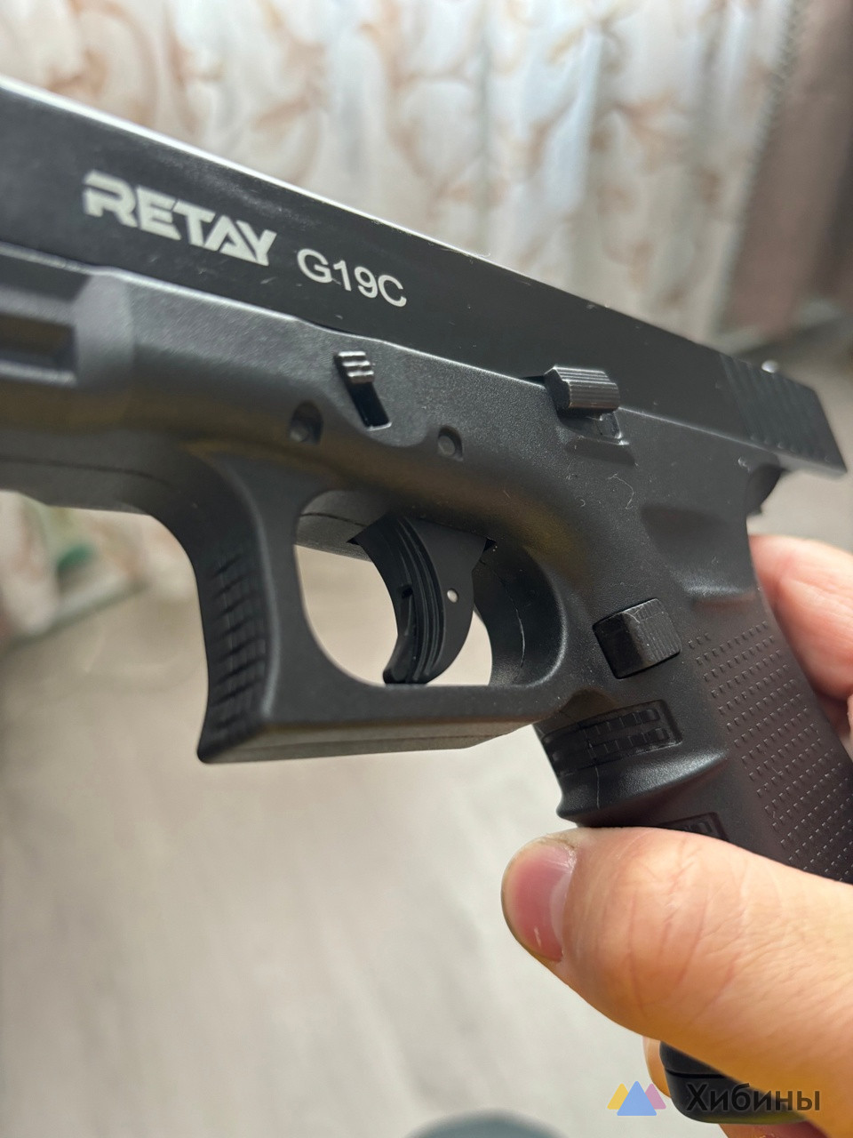 Охолощенный СХП пистолет Retay G19C Glock 9mm P. A. K