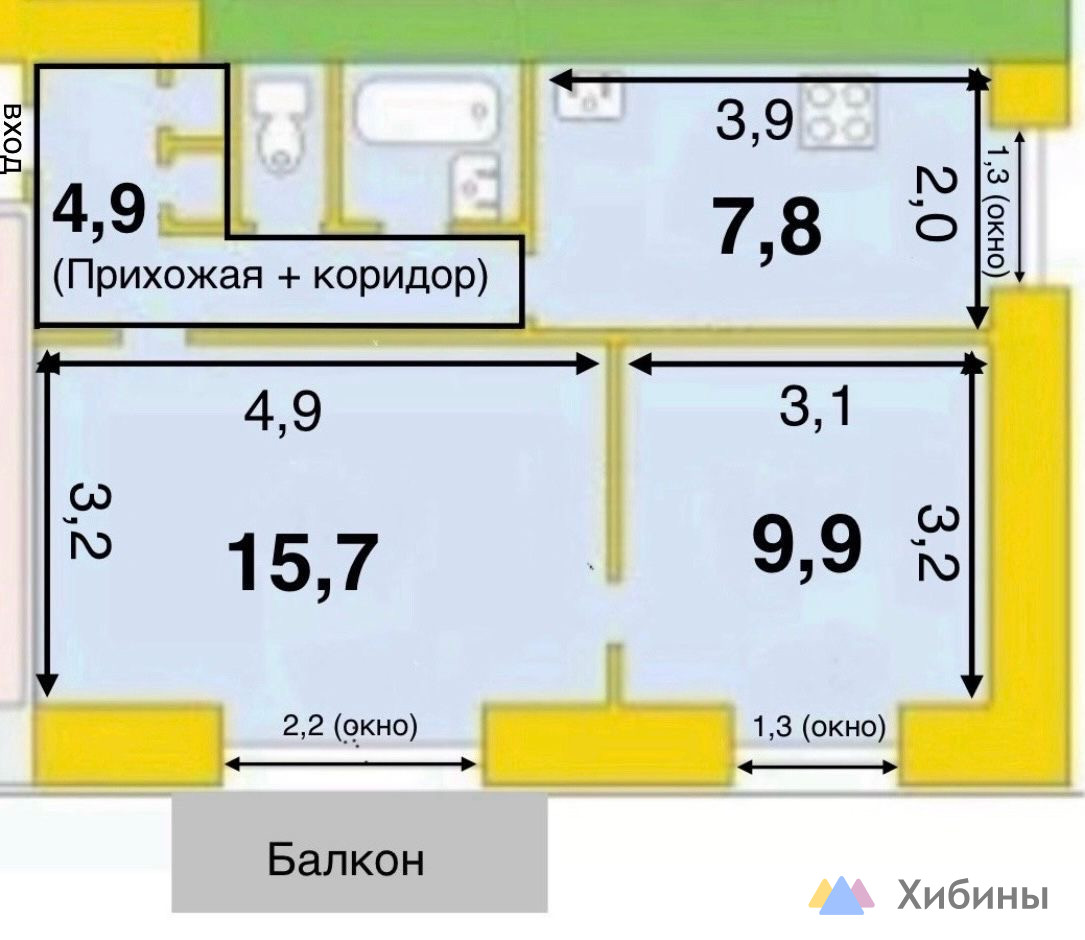 Продам 2-комнатную квартиру