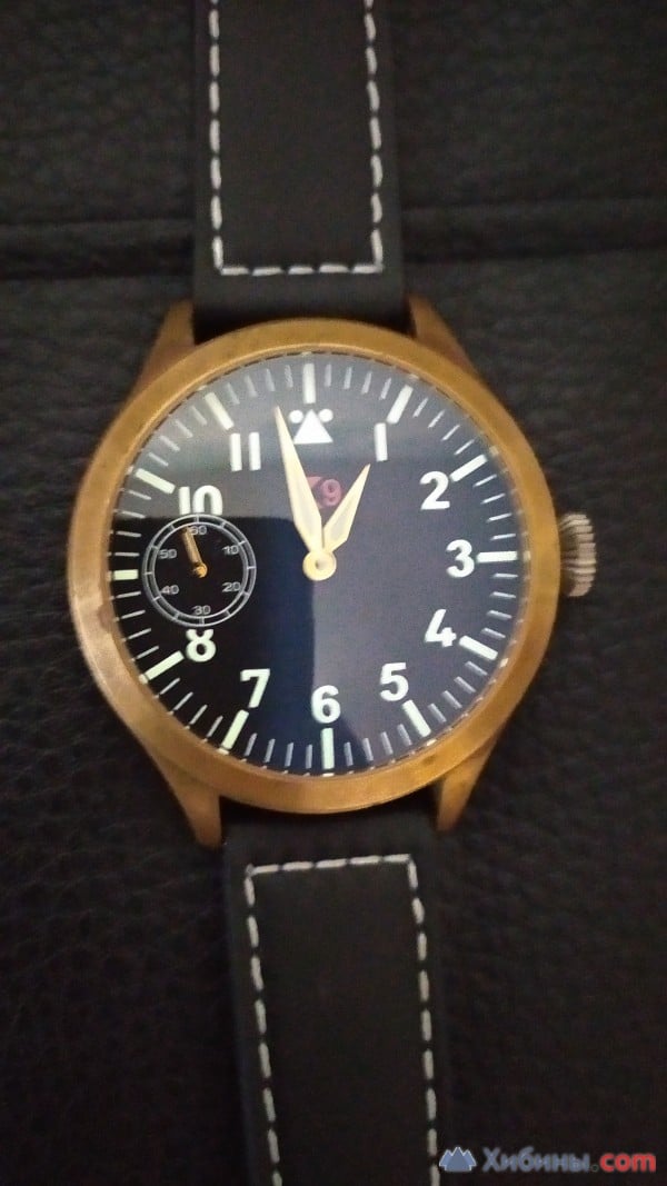 Классные латунные TC-9 Pilot B-Uhr manual