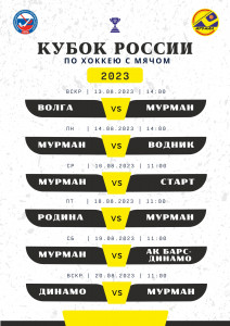 ХК «Мурман» принимает участие в Кубке России по хоккею с мячом