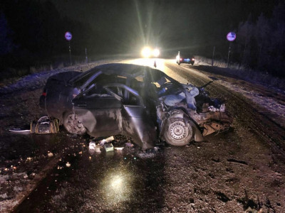 В Мурманской области в ДТП с машиной полиции погиб водитель «ВАЗ»