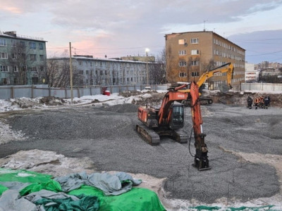 В Мурманске началось строительство нового дома для переселенцев