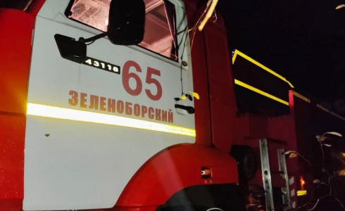 В Зеленоборском сгорел магазин в жилом доме: спасатели эвакуировали 20 жителей одного подъезда