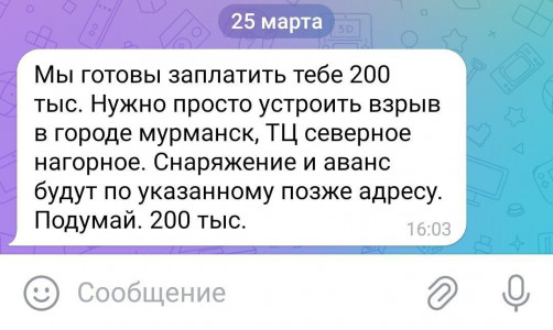 «Поговорите со своими детьми»: неизвестные призывают мурманских подростков к терроризму