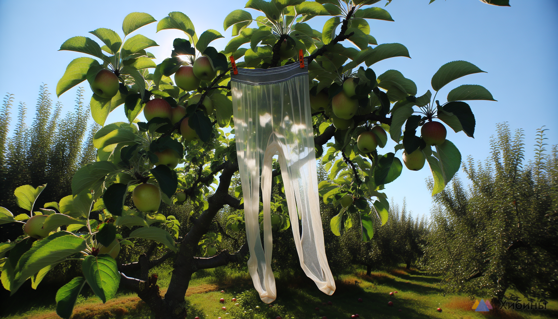 Положите кусочки в старые капронки и развесьте на яблоне: за урожай будете спокойны — защита от всех вредителей