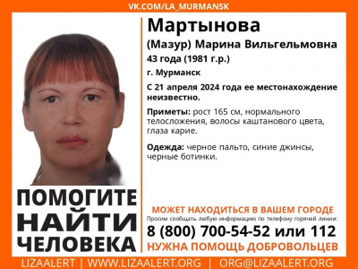 Не вернулась из магазина: поиски 43-летней женщины продолжаются в Мурманске
