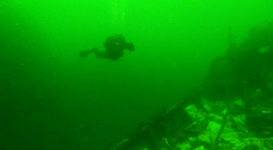 Мурманские дайверы нашли затонувшее судно в Кольском заливе