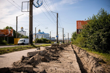 Ремонт дорог в Мурманске продолжается