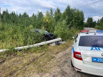 Два фонаря за одну ночь снесли нетрезвые водители в Кандалакшском районе