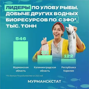 Заполярье стало лучшим в СЗФО по вылову и потреблению рыбной продукции