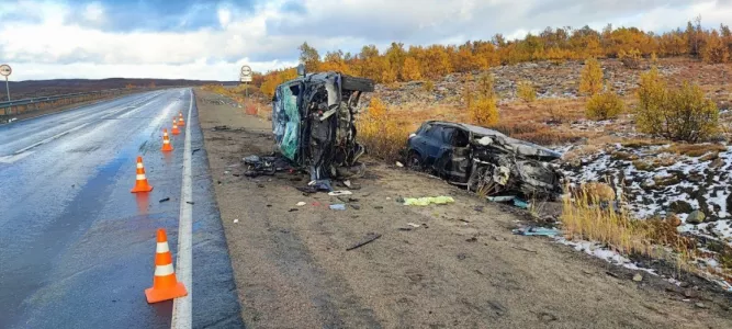 Шесть человек попали в больницу после дорожной аварии под Заполярным