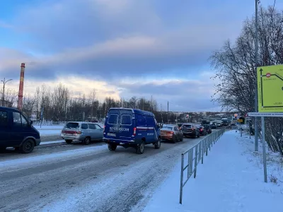 «Зеленую волну» для водителей организовали в Коле после за закрытия моста