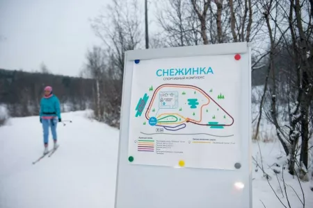 Первая в новом сезоне лыжня открыта на «Снежинке» в Мурманске