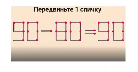 Только гении математики справятся с заданием: передвиньте 1 спичку так, чтобы равенство стало верным — какой вы Архимед?