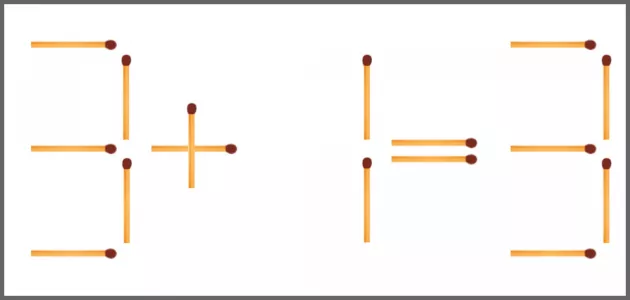 Даже «Архимедам» такая задача не под силу: сделайте равенство верным, передвинув одну спичку — сложнее не бывает