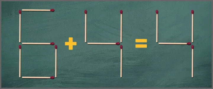 Архимед не справился бы и через неделю раздумий: передвиньте всего одну спичку для получения равенства — загадка для гениев
