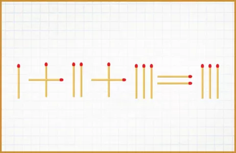 Ваш IQ превышает 200, если сделаете математическое равенство верным: достаточно сдвинуть одну спичку — даже «Архимеды» не знают ответа