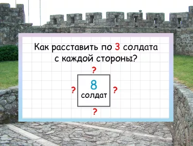 Вы — Аристотель в мире логики, если догадаетесь: как расставить по 3 солдата с каждой стороны крепости?