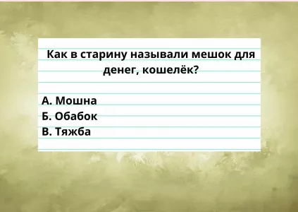 Угадайте слово: как раньше называли кошелёк — тест на знание русского языка