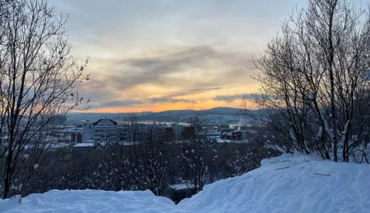 Погода в Заполярье сегодня будет пасмурной и ветреной