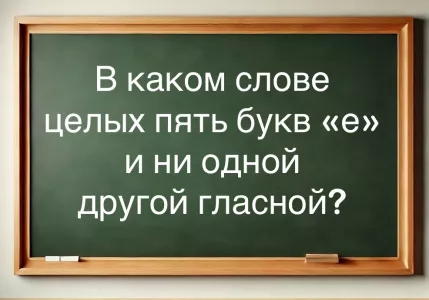 Только знатоки русского языка дадут правильный ответ: назовите слово с 5 буквами «е» — если справитесь, Пушкин бы вами гордился