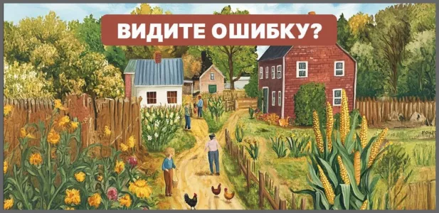 На картинке есть ошибка, но видят ее единицы: остальным лупа не помогает — сможете справиться за 15 секунд?