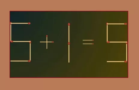 Не головоломка со спичками, а испытание даже для «Архимедов»: сделайте равенство «5+1=5» верным — иначе со стыда сгореть захочется