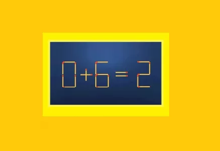 Сделайте равенство «0+6=2» правильным, иначе даже школьники вас засмеют: потребуется сдвинуть одну спичку — испытание для мозга