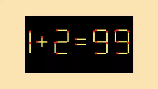 Передвиньте 1 спичку и исправьте пример 1+2=99: «Архимеды» все изнылись — не могут найти решение, а вы?