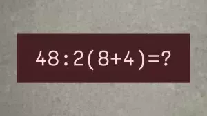 На доске написан пример «48:2(8+4)» — если решите в уме, получите пятерку в дневник