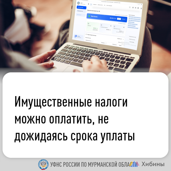 Имущественные налоги можно оплатить, не дожидаясь срока уплаты